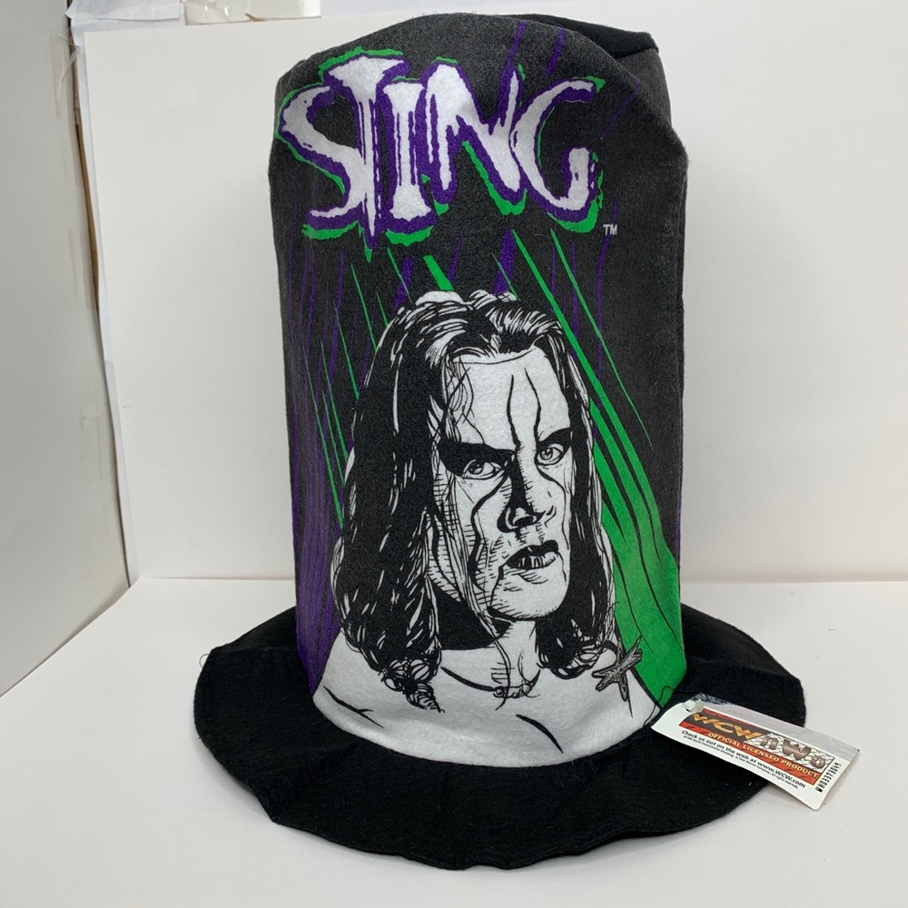 Vintage WCW nWo Sting Stovepipe Hat New With Tags VTG Wrestling